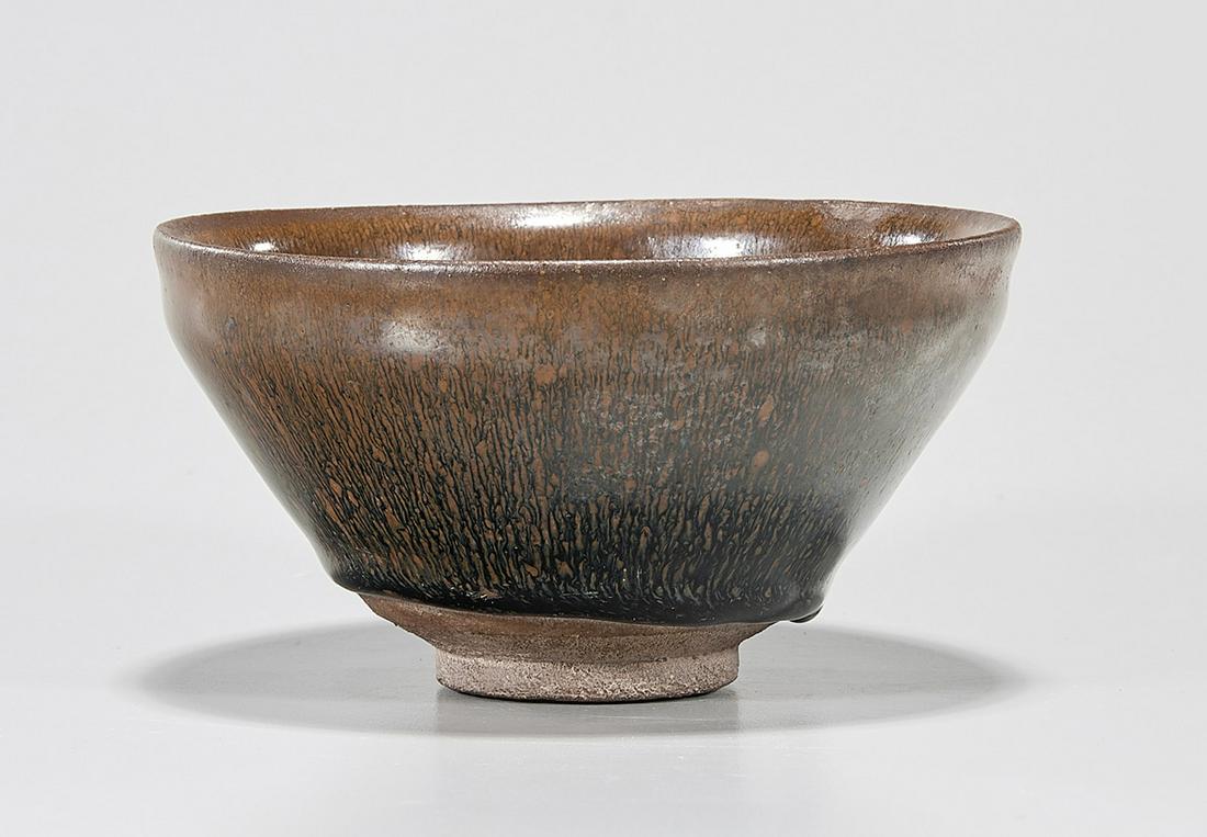 Chinese Brown Glazed Ceramic Tea Bowl (1 of 3)