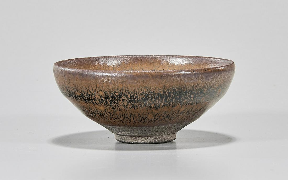 Chinese Brown Glazed Ceramic Tea Bowl (1 of 3)
