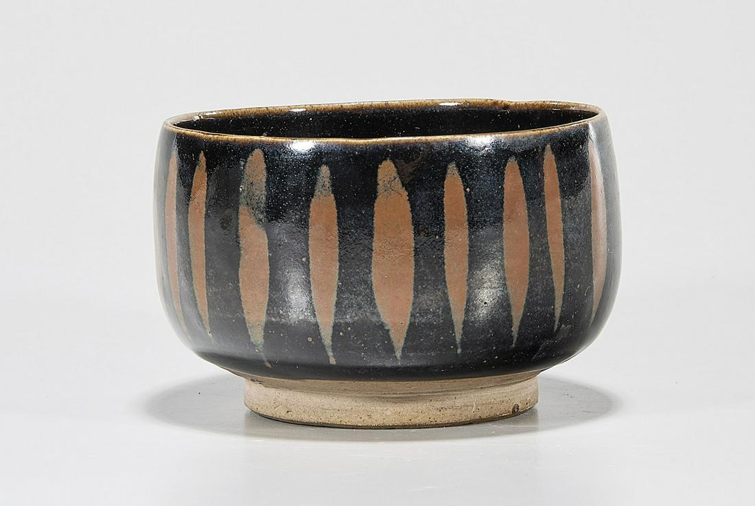 Chinese Black Glazed Ceramic Bowl (1 of 4)