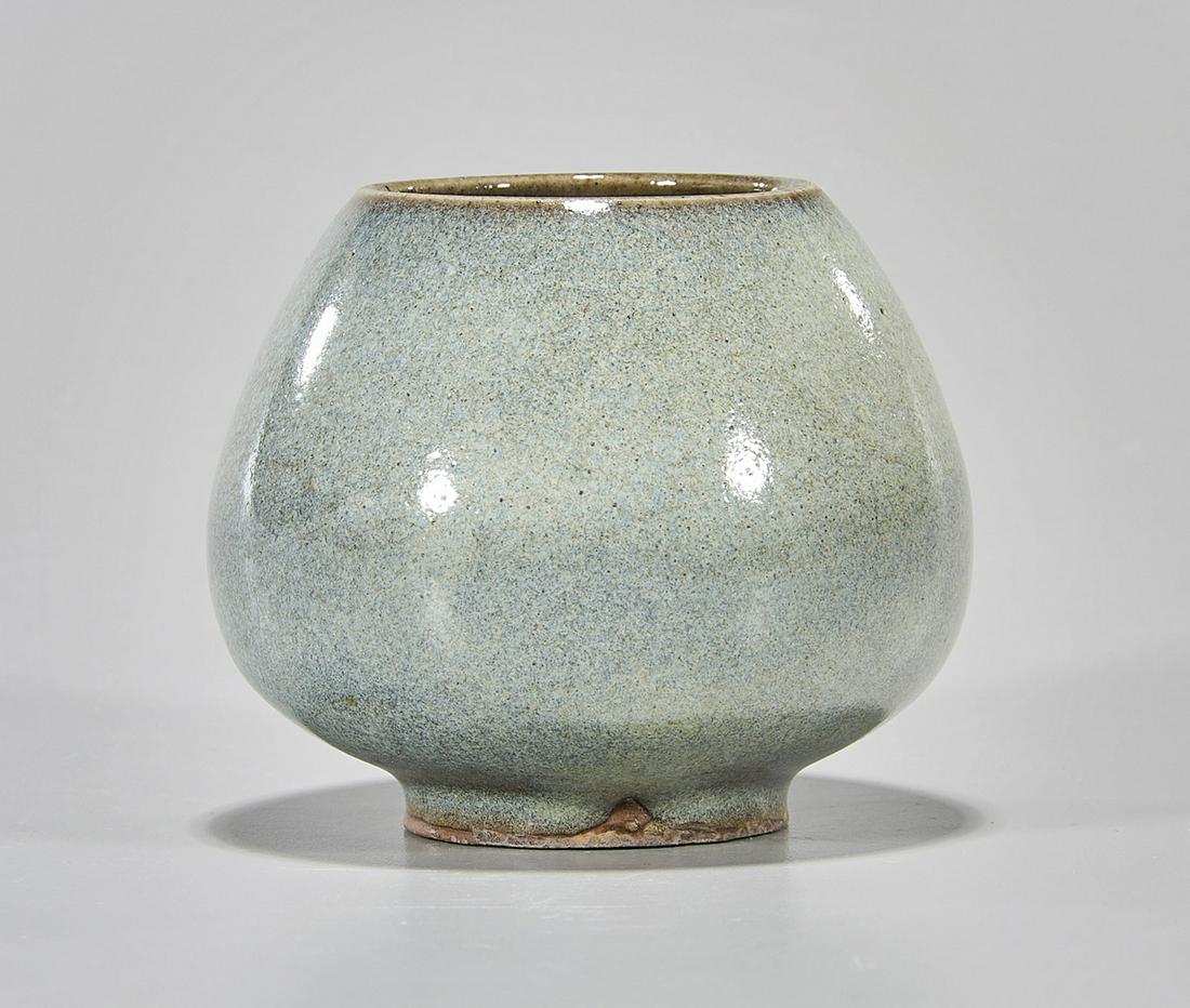 Chinese Splash Glazed Ceramic Jar (1 of 3)