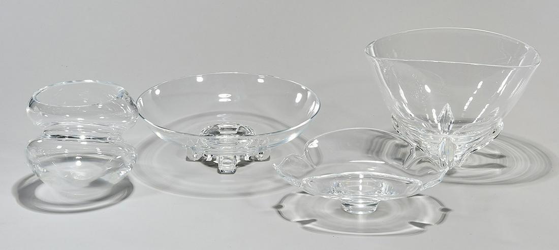 Group of Steuben Crystal Bowls (1 of 4)