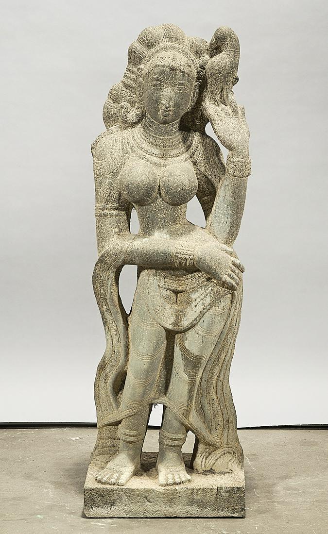Southeast Asian Stone Hindu Figure (1 of 3)