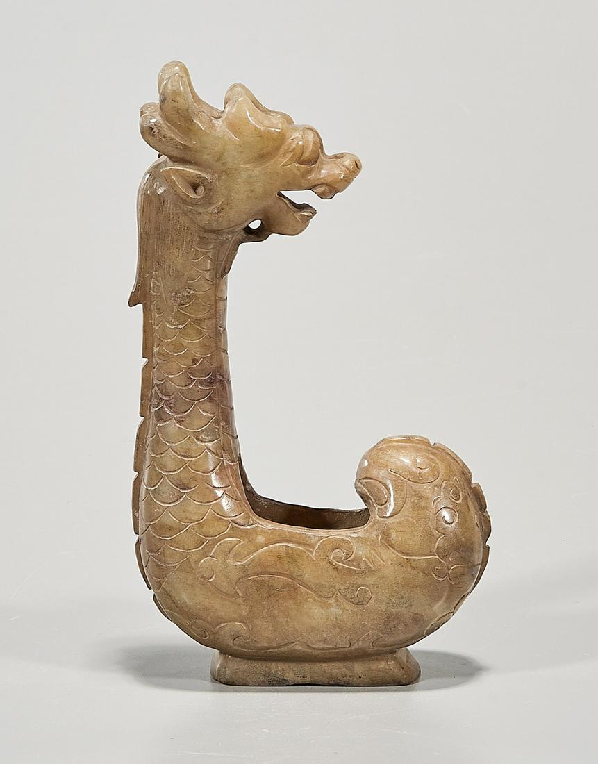 Chinese Carved Soapstone Dragon (1 of 5)