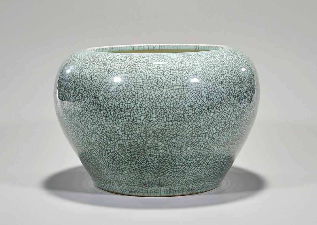 Chinese Crackle Glazed Porcelain Water Pot (1 of 4)