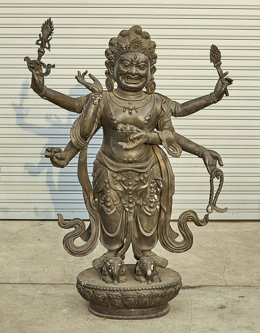 Chinese Bronze Deity (1 of 3)