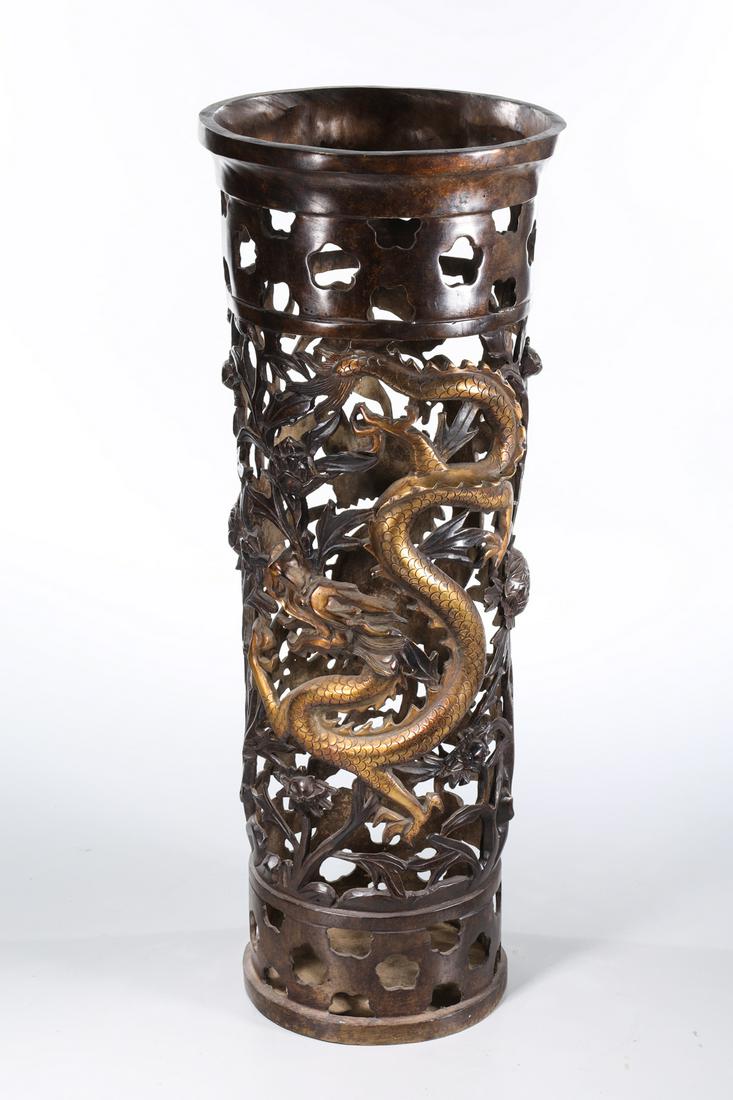 Chinese Bronze Scroll Stand (1 of 7)