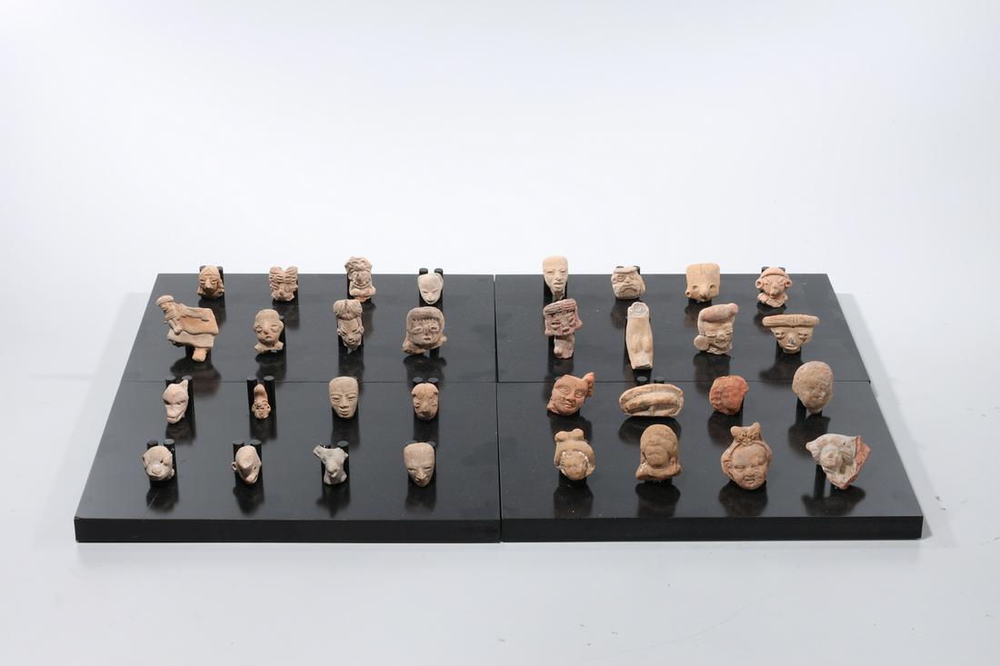 Group of 32 Pre-Columbian and Roman Head Fragments (1 of 5)