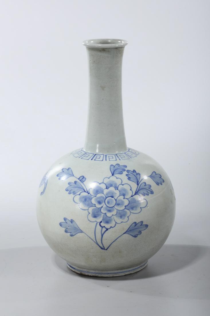 Korean Blue and White Porcelain Vase (1 of 5)