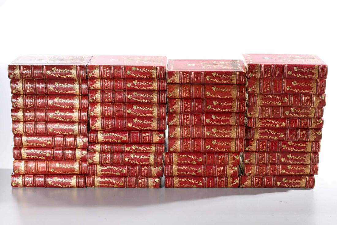 72 Volumes of 'The Poets of Great Britain' (1 of 10)