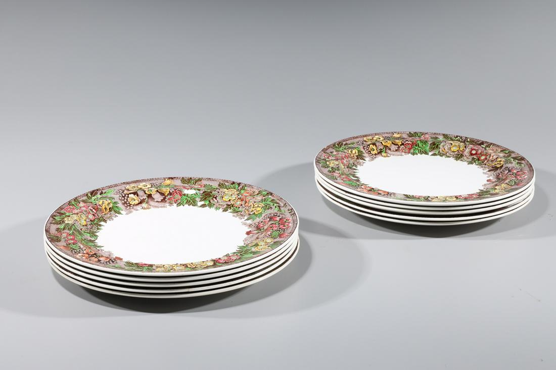 Set of Ten Wedgewood Porcelain Plates (1 of 4)
