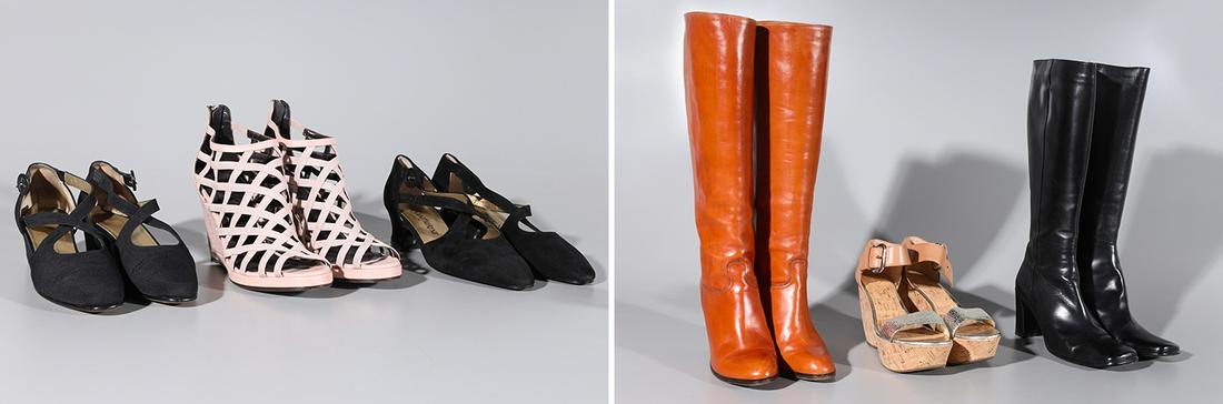 Lot Of Six Pairs Of Designer Shoes - Size 8/38 (1 of 10)