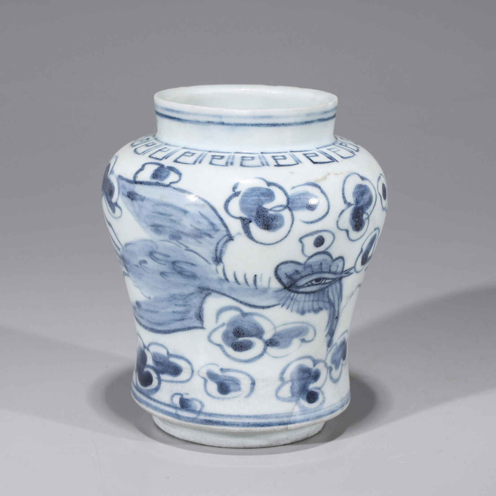 Korean Blue & White Porcelain Phoenix Jar (1 of 4)