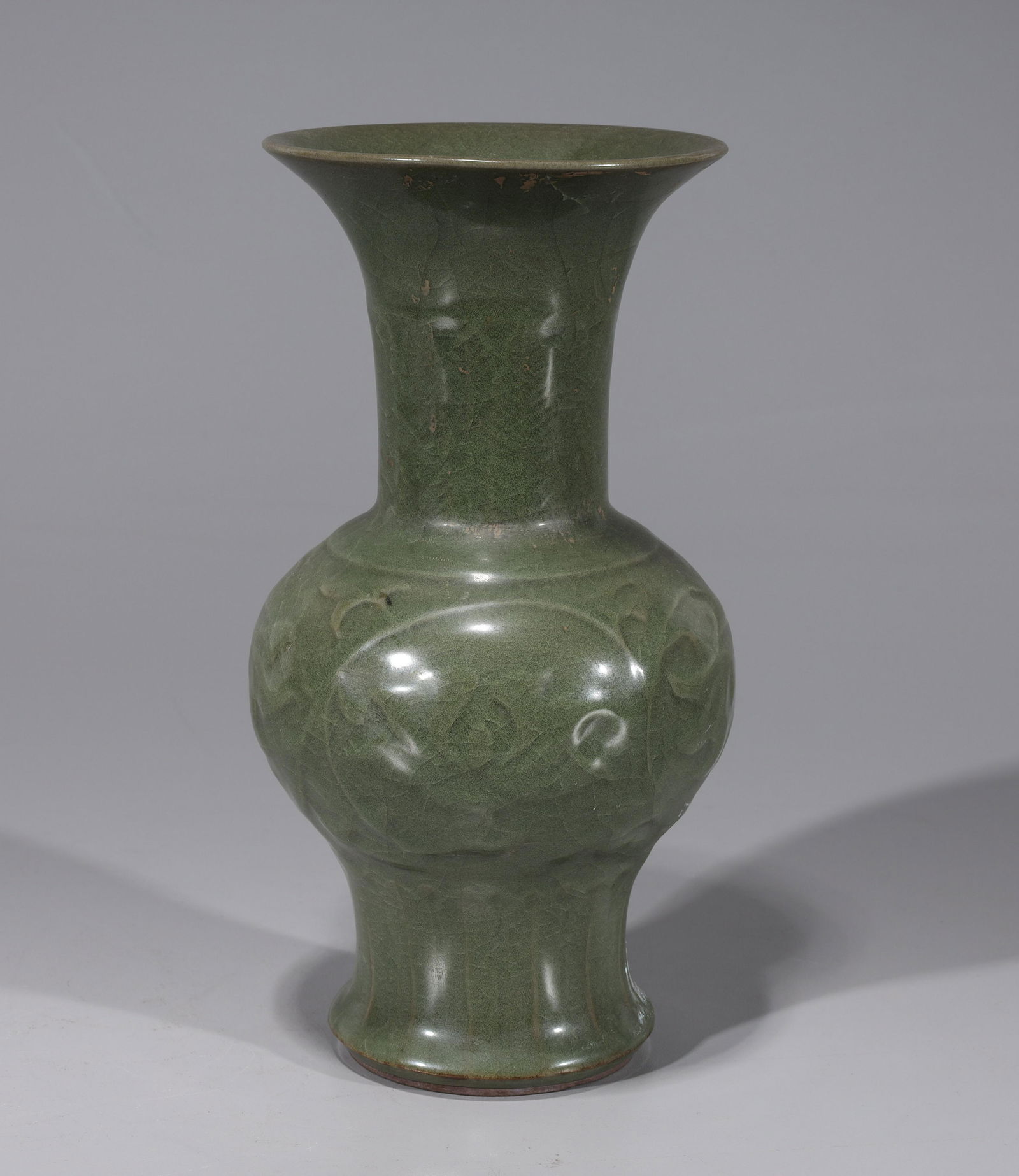 Korean Celadon Glazed Vase (1 of 4)