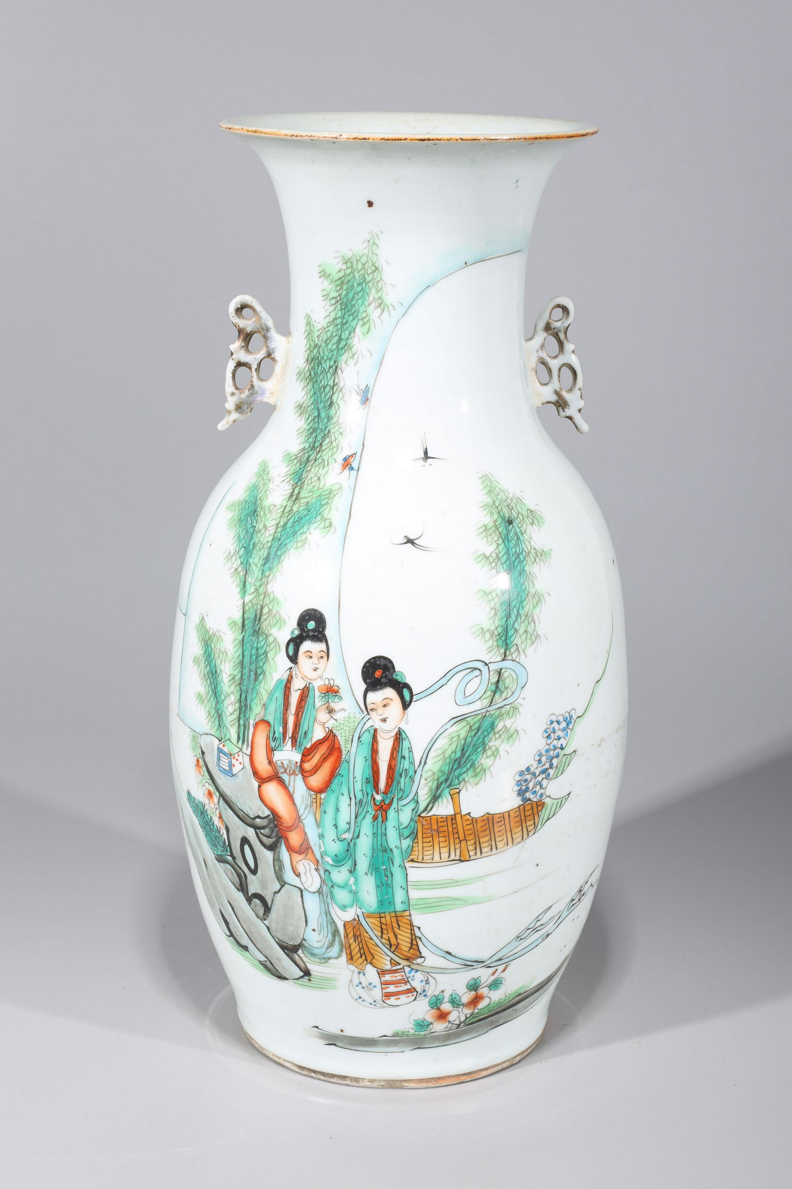 Antique Chinese Enameled Porcelain Vase (1 of 8)