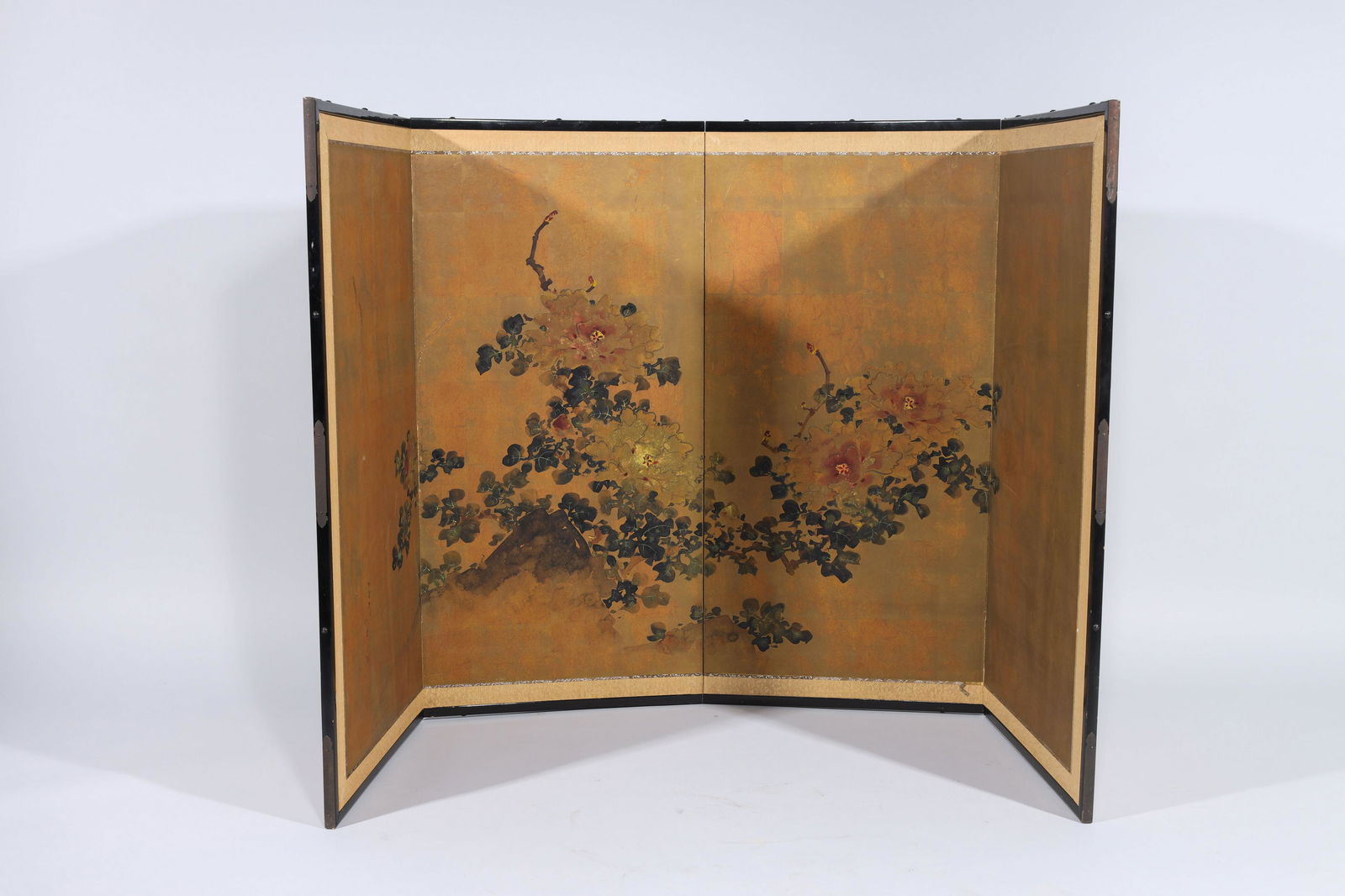 Japanese Painted Four Panel Screen (1 of 3)