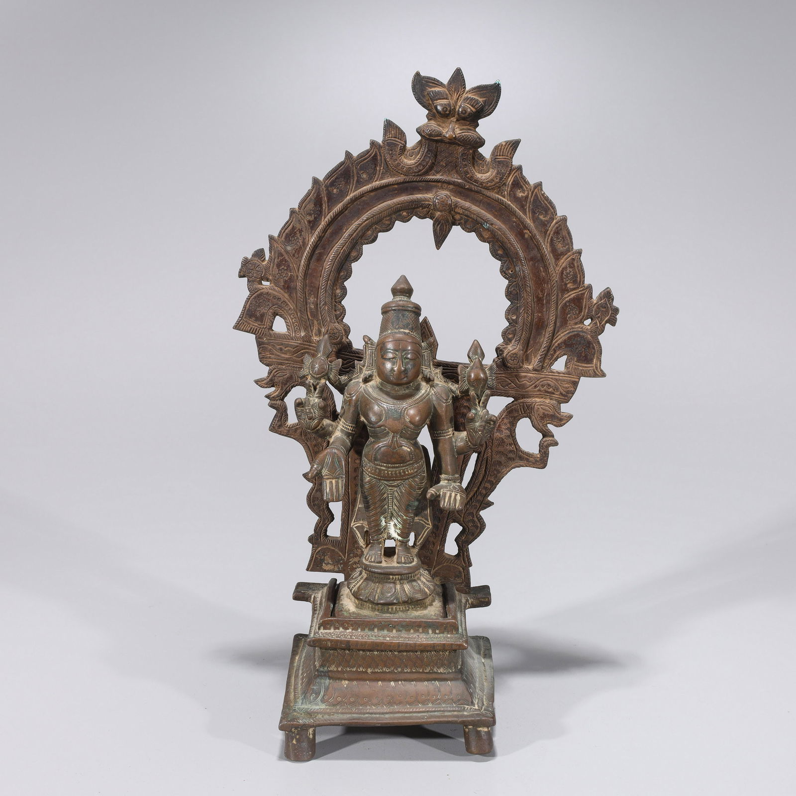 Antique Indian Copper Alloy Standing Deity (1 of 10)