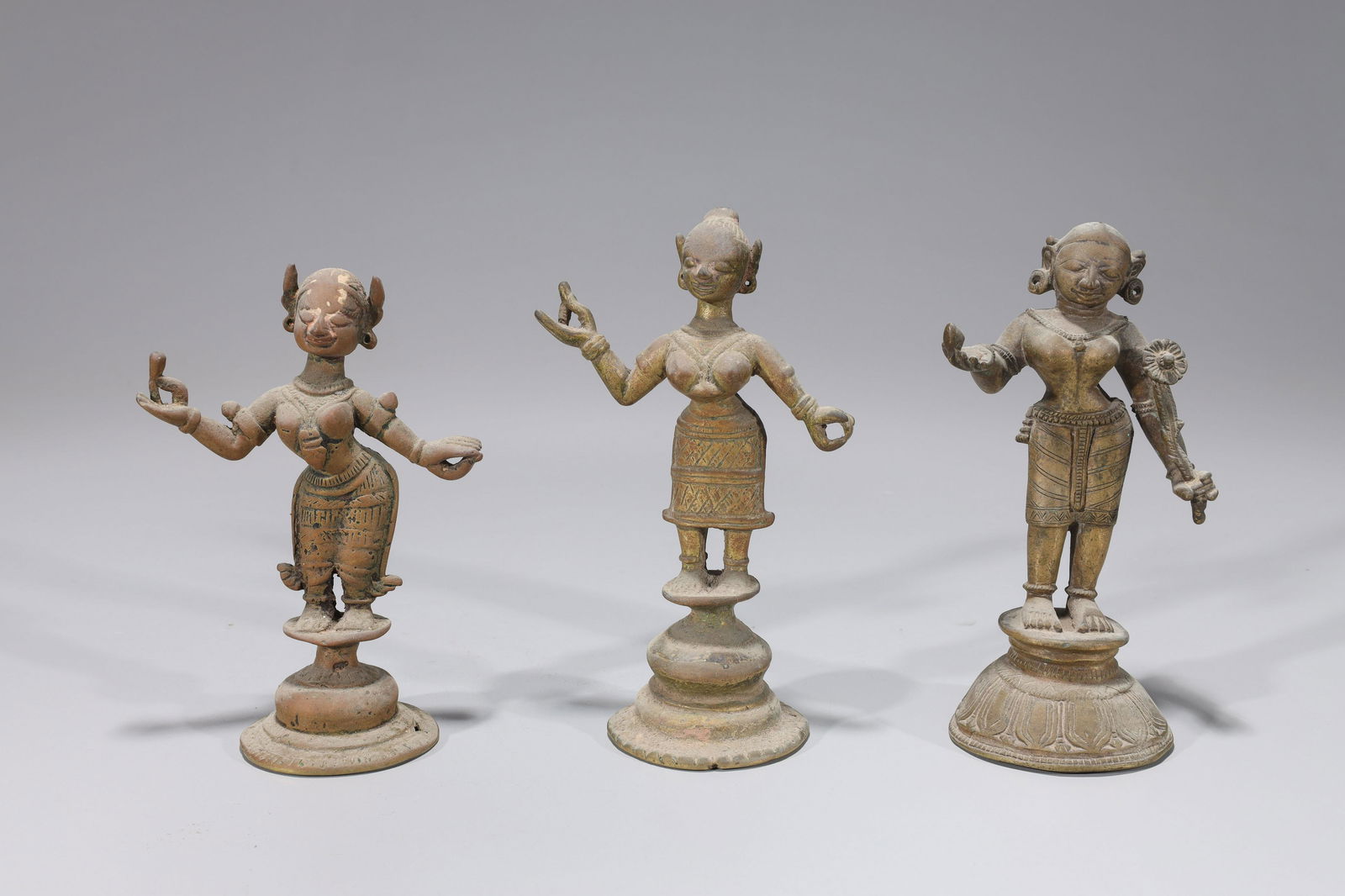 Group of Three Antique Indian Figures (1 of 10)