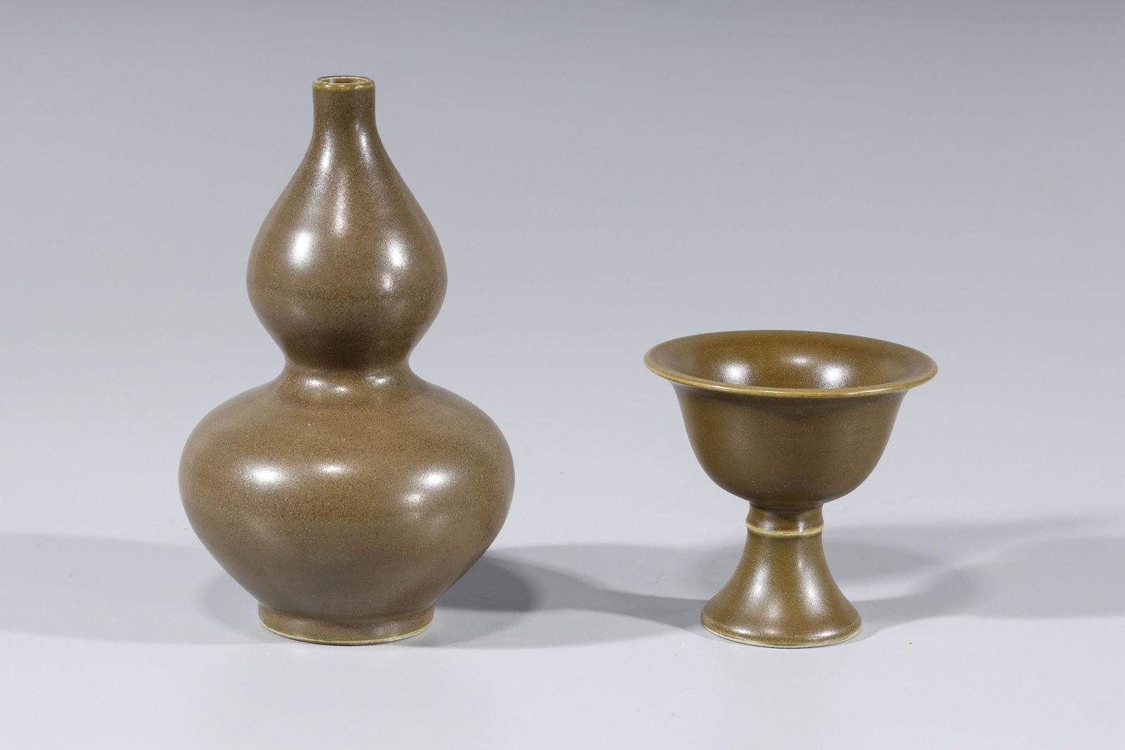 Two Chinese Tea Dust Glazed Porcelains (1 of 6)