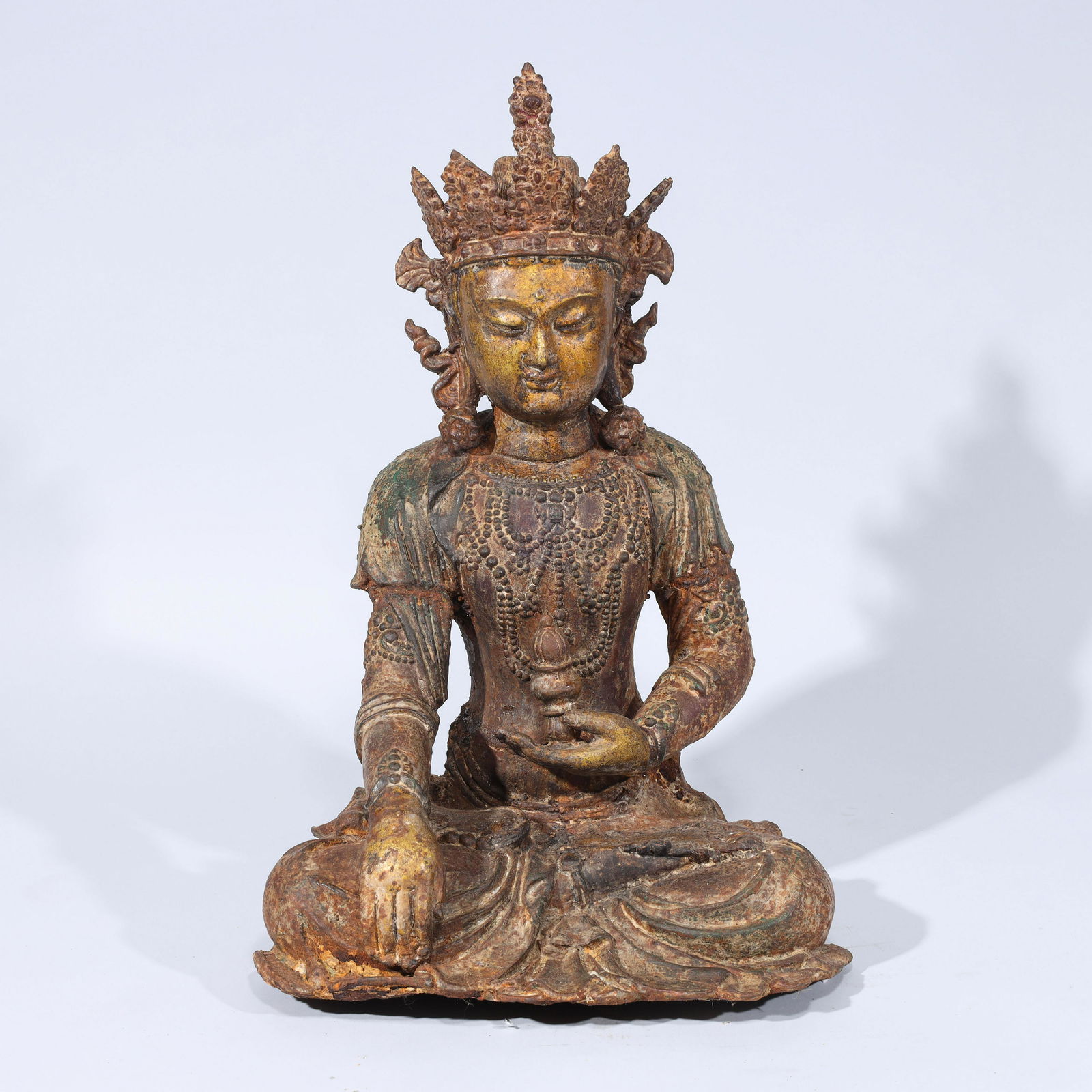 Sino-Tibetan Gilt Bronze Buddha Statue (1 of 10)