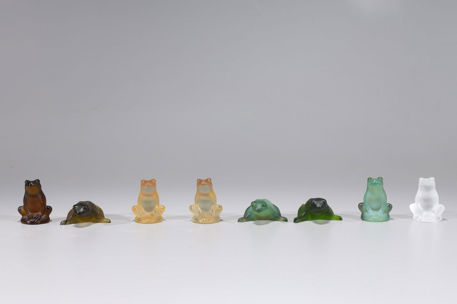 Group of Lalique Glass Frogs (1 of 10)