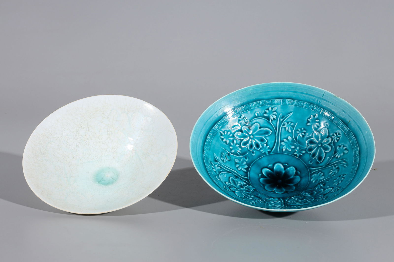 Two Chinese Early Style Ceramic Bowls (1 of 8)