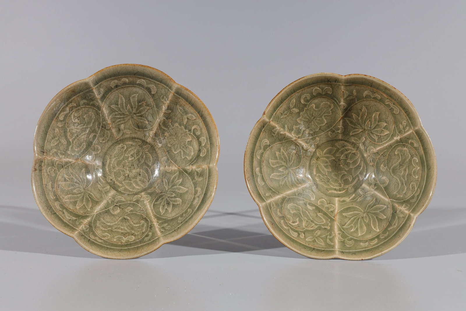 Pair of Chinese Celadon Ceramic Bowls (1 of 5)