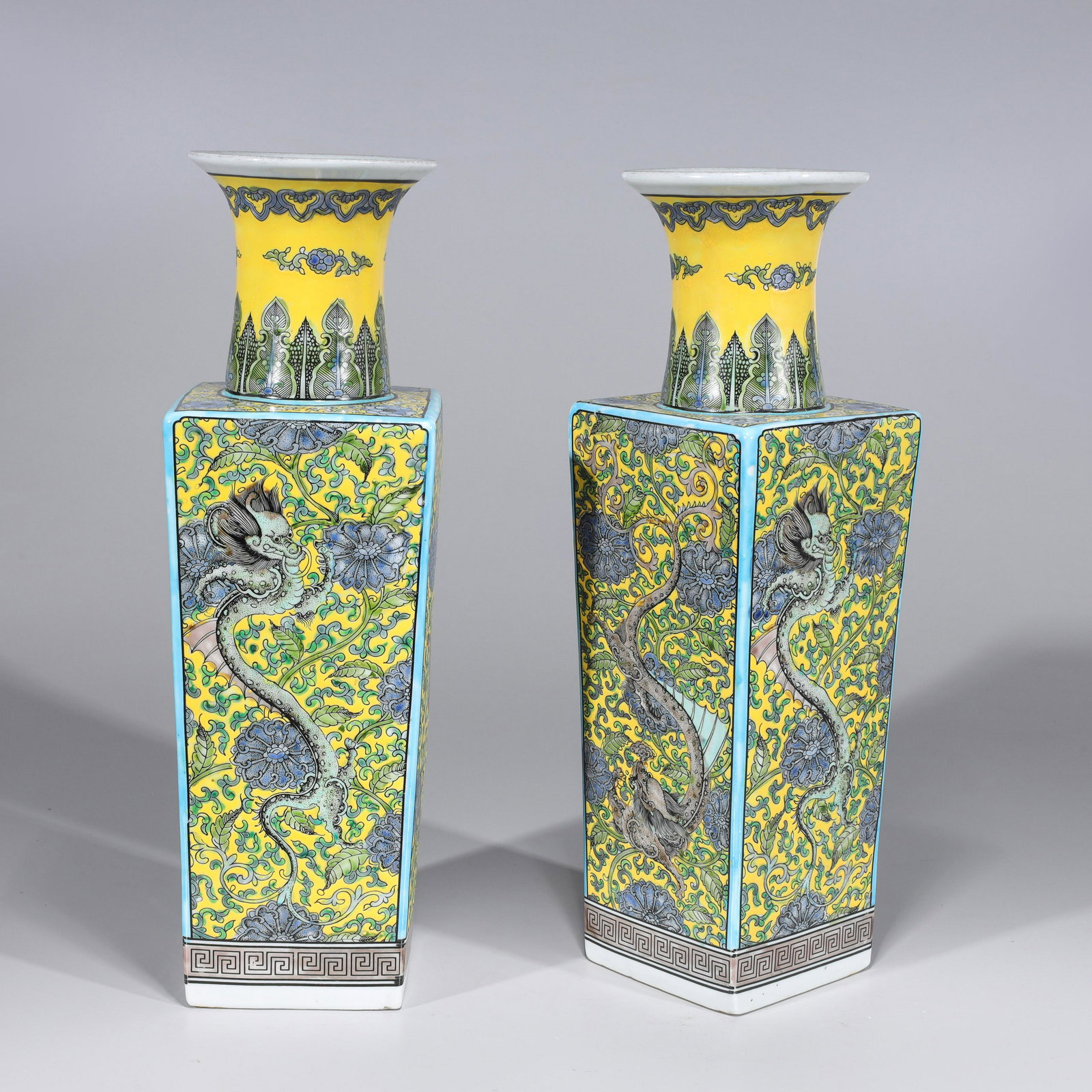 Two Chinese Enameled Porcelain Vases (1 of 9)
