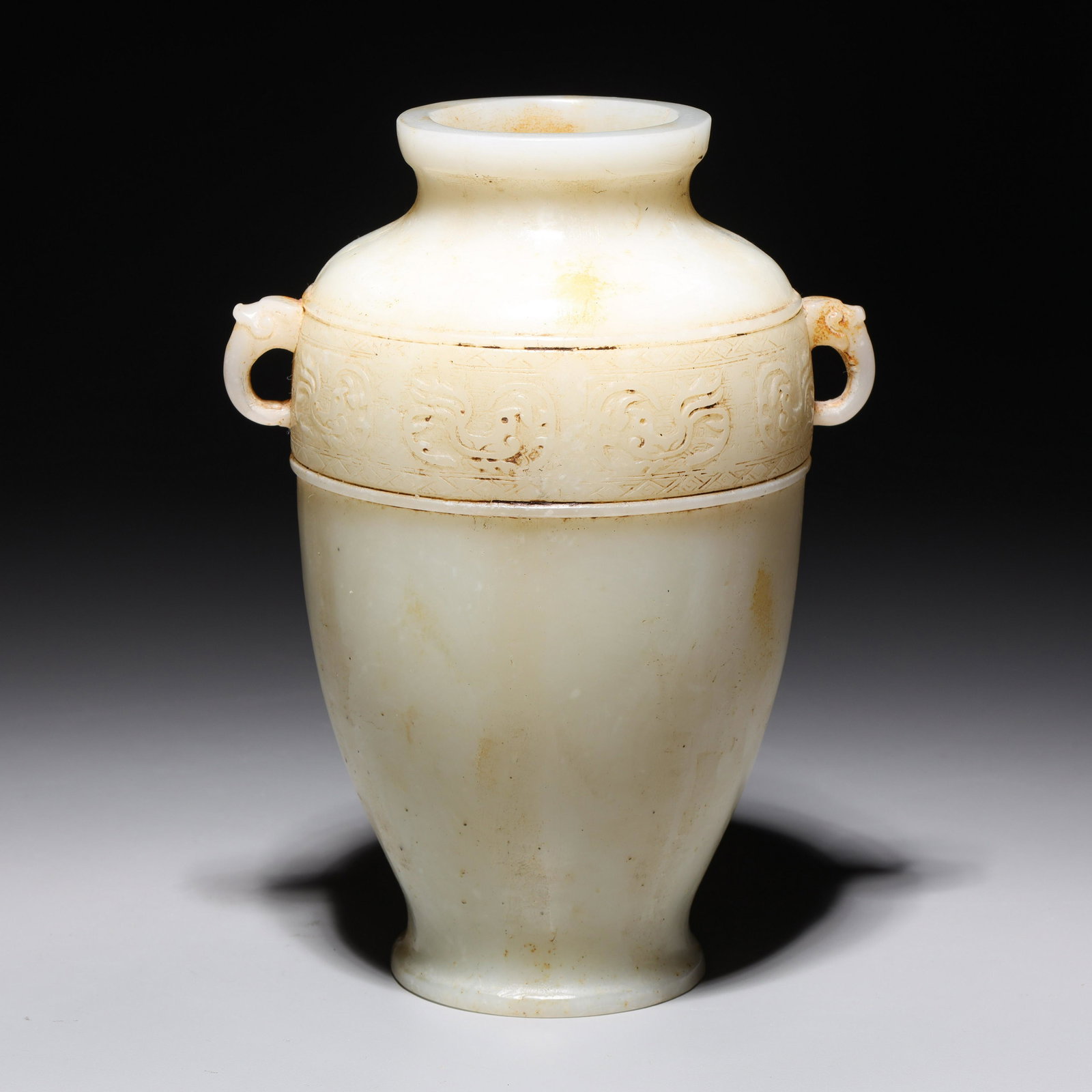 Chinese Carved Hardstone Early Style Vase (1 of 8)