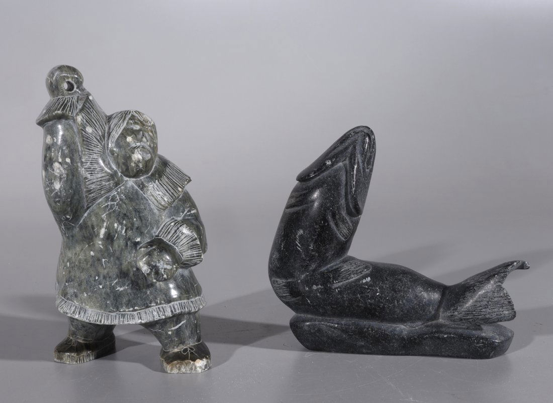 Two Inuit Stone Carvings (1 of 5)