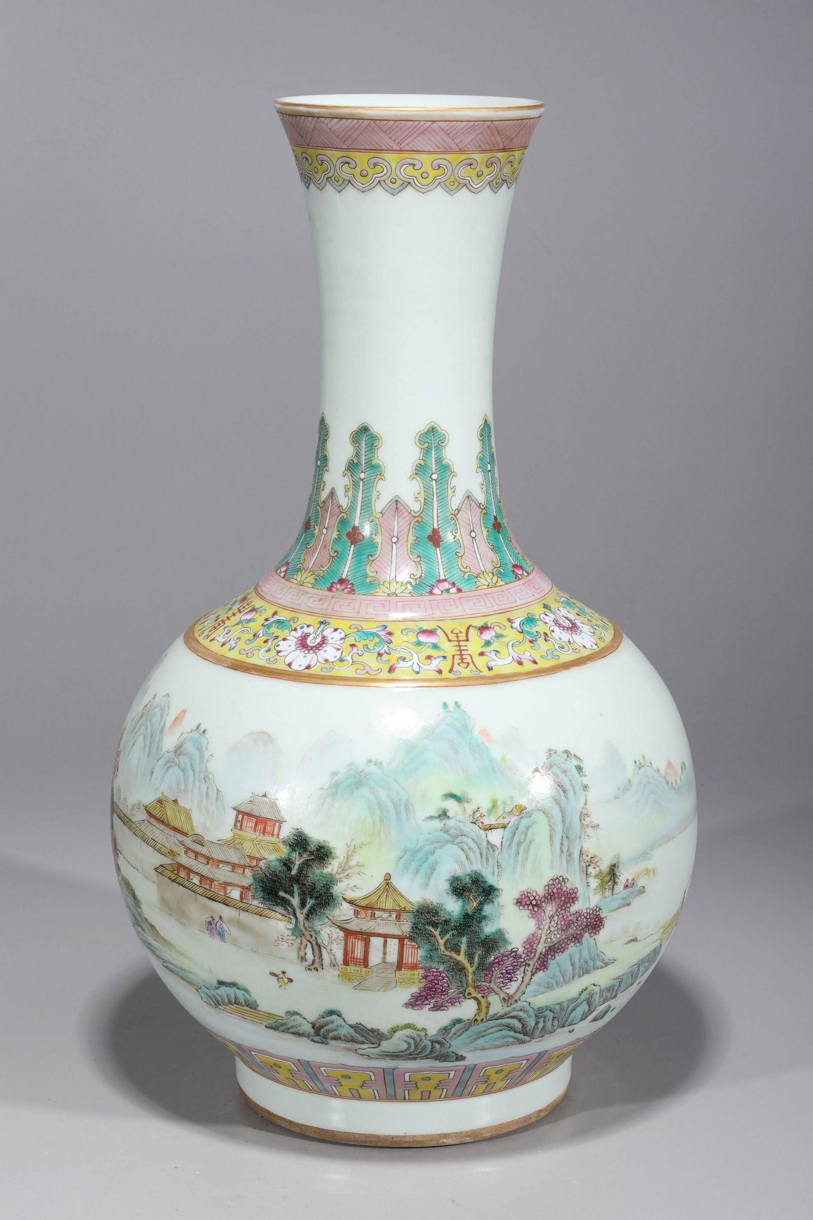 Chinese Famille Rose Enameled Porcelain Vase (1 of 7)