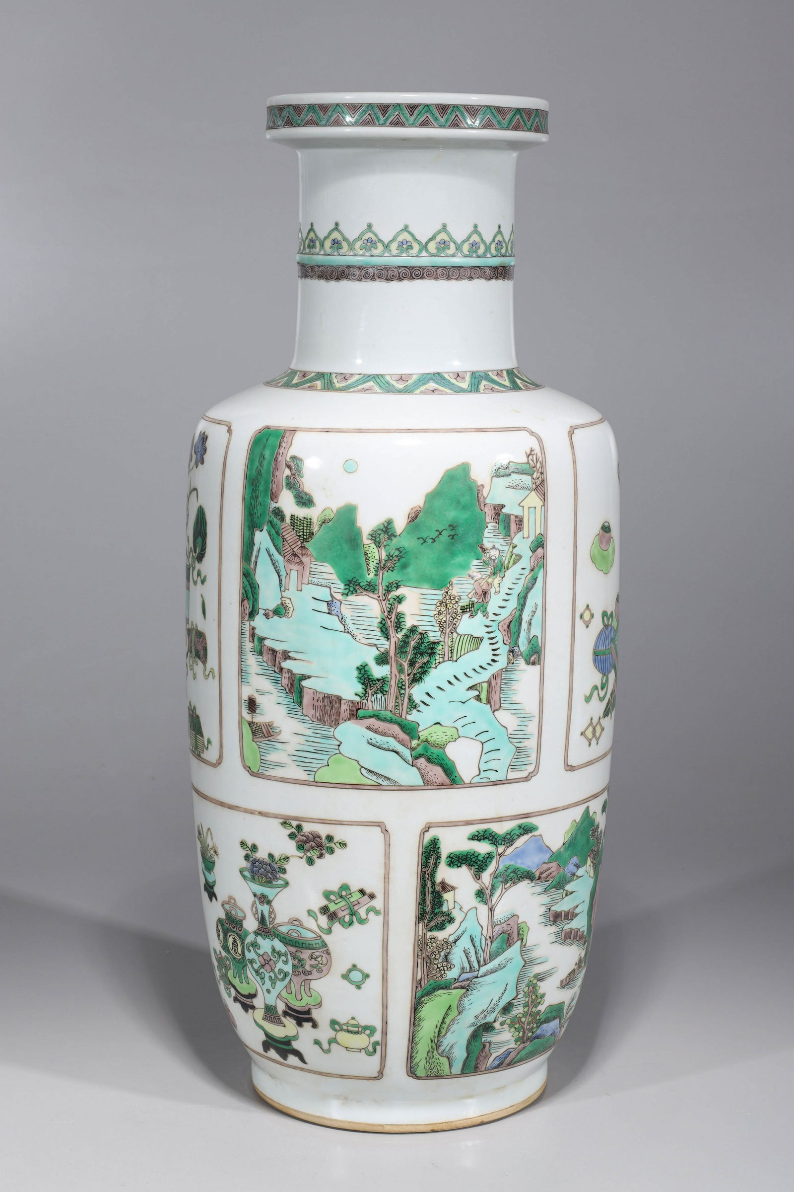 Tall Chinese Kangxi Style Porcelain Vase (1 of 7)
