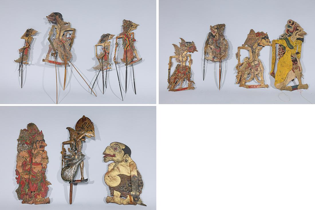 Large Group of Indonesian Shadow Puppets (1 of 10)