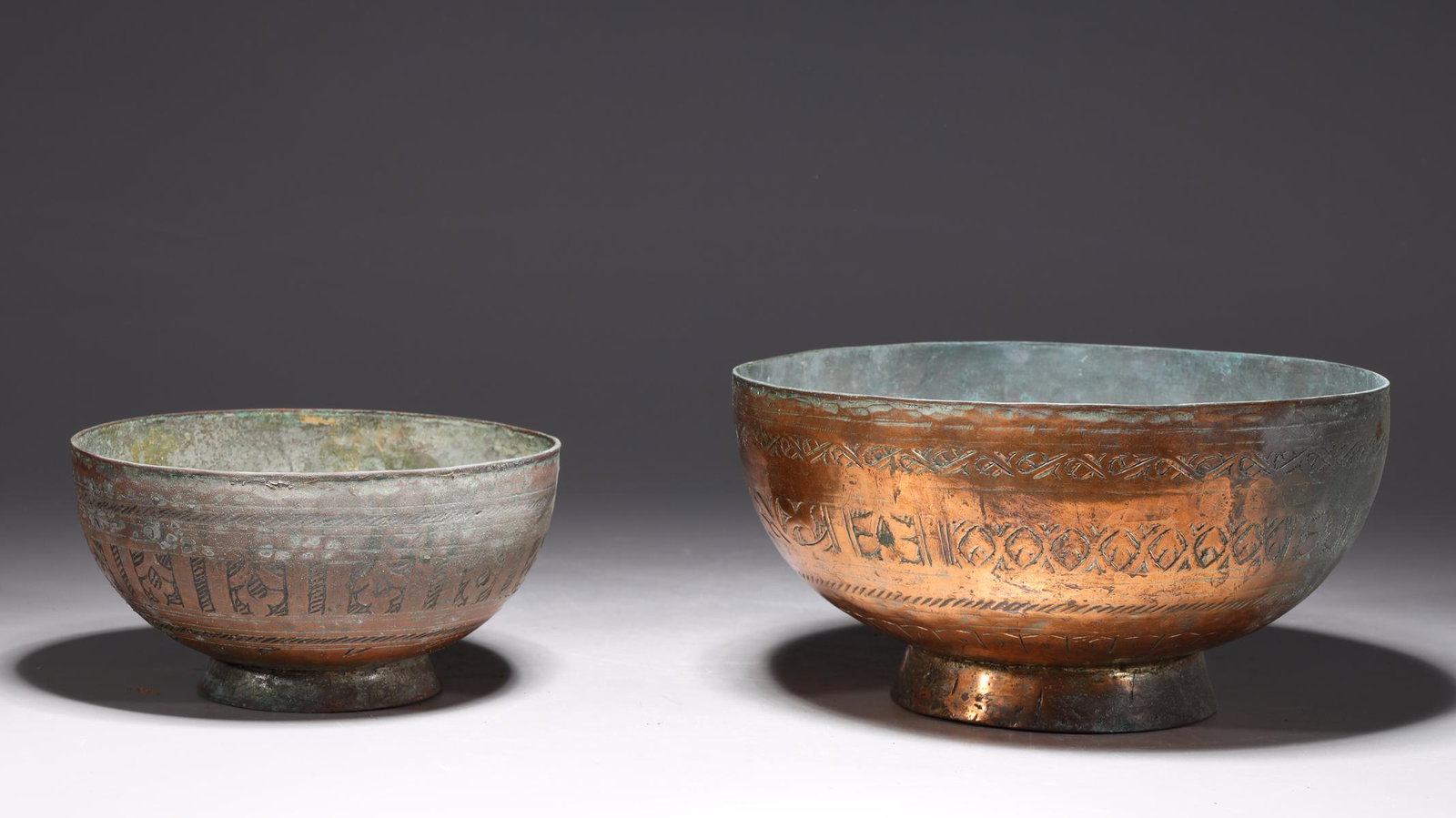 Two Antique Indian Copper Bowls (1 of 6)