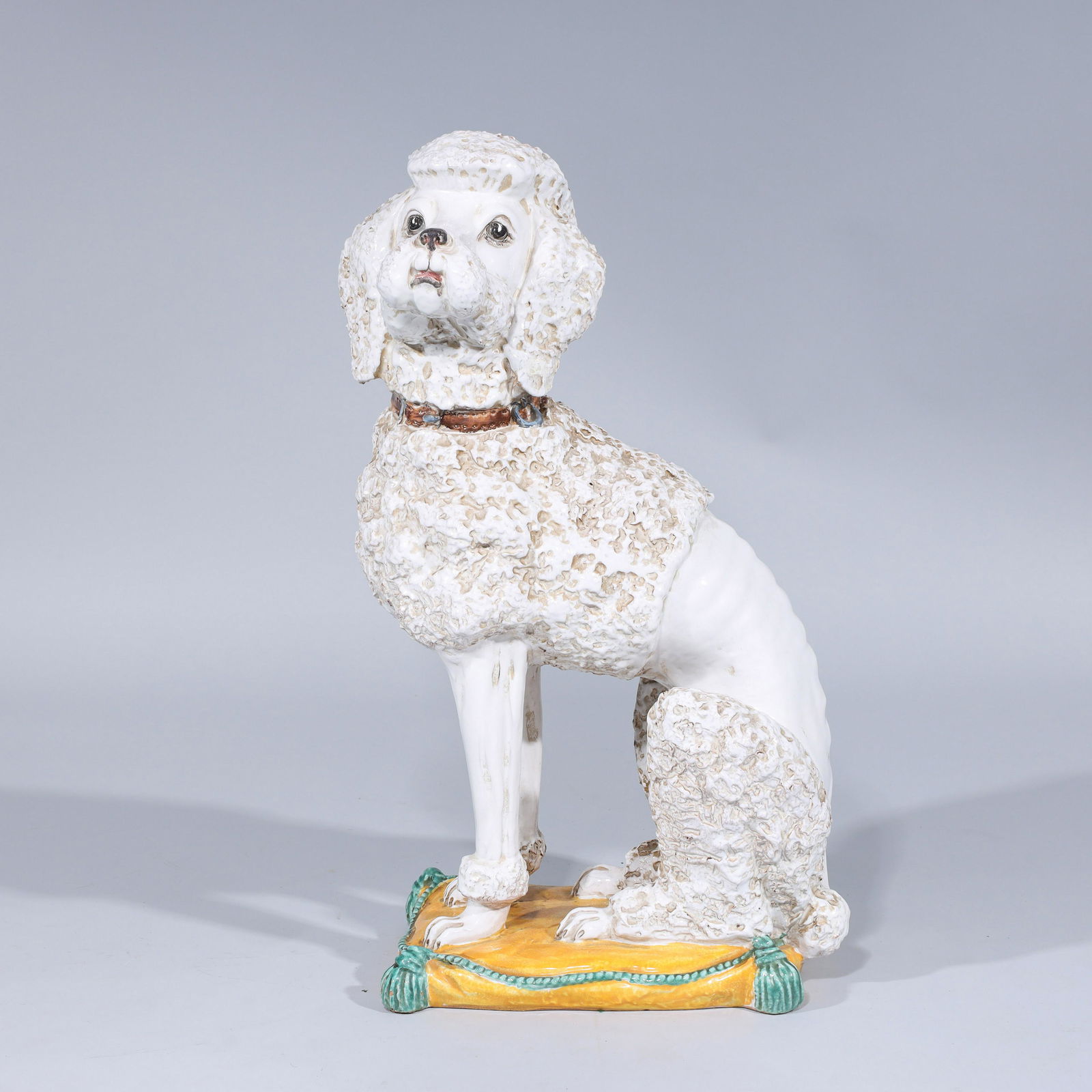 Large Mid-Century Italian Ceramic Poodle (1 of 10)