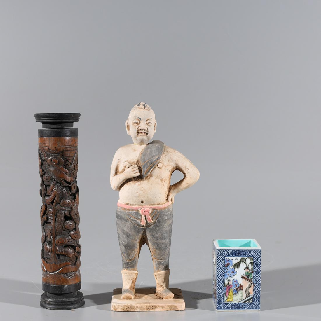 Group of Three Various Chinese Objects (1 of 10)