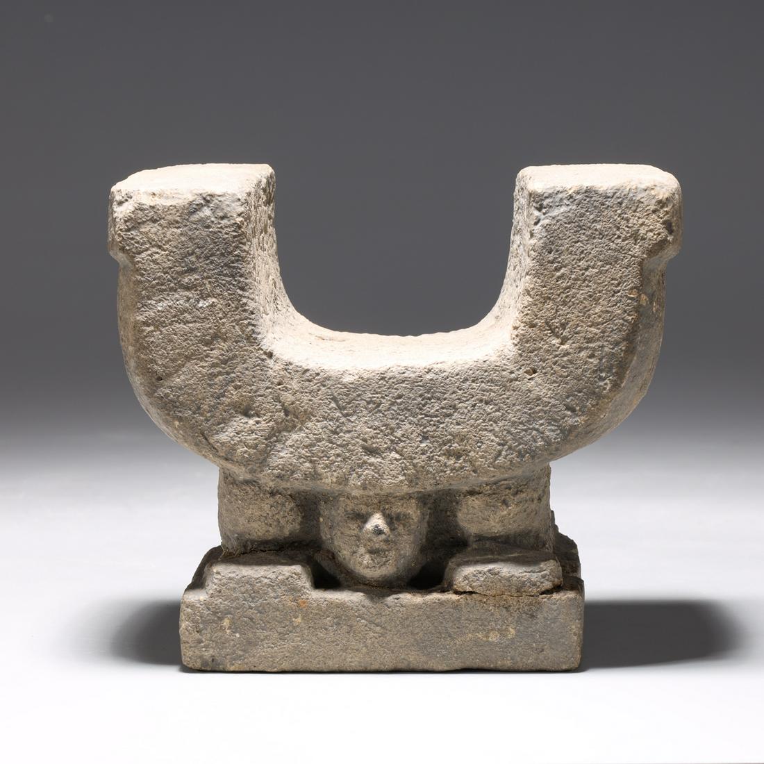 Miniature Pre-Columbian Style Stone Throne (1 of 7)