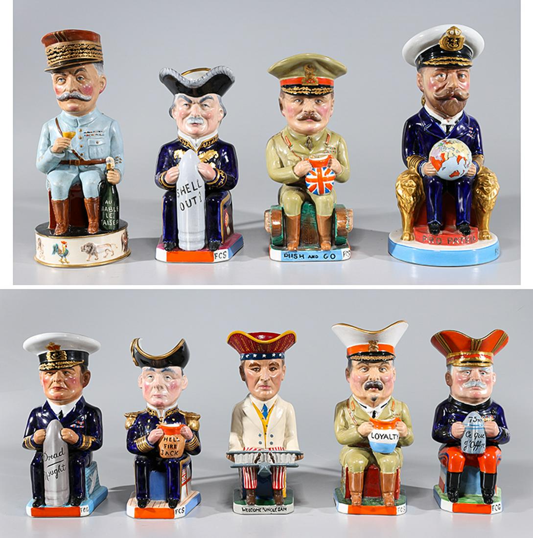 Set of Eleven Wilkinson Commemorative Toby Jugs: Allied (1 of 10)