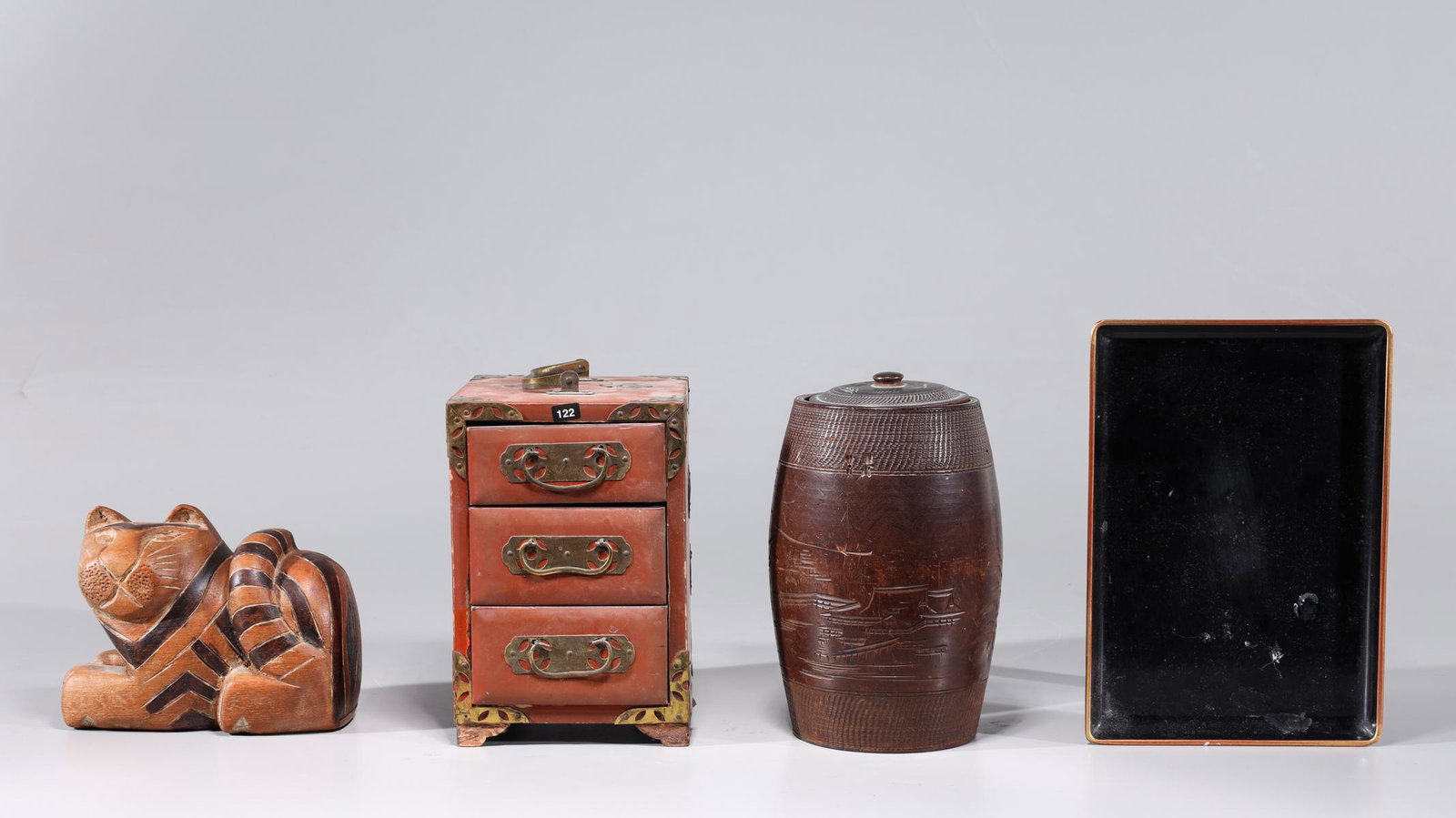 Group of Four Various Japanese Objects (1 of 9)