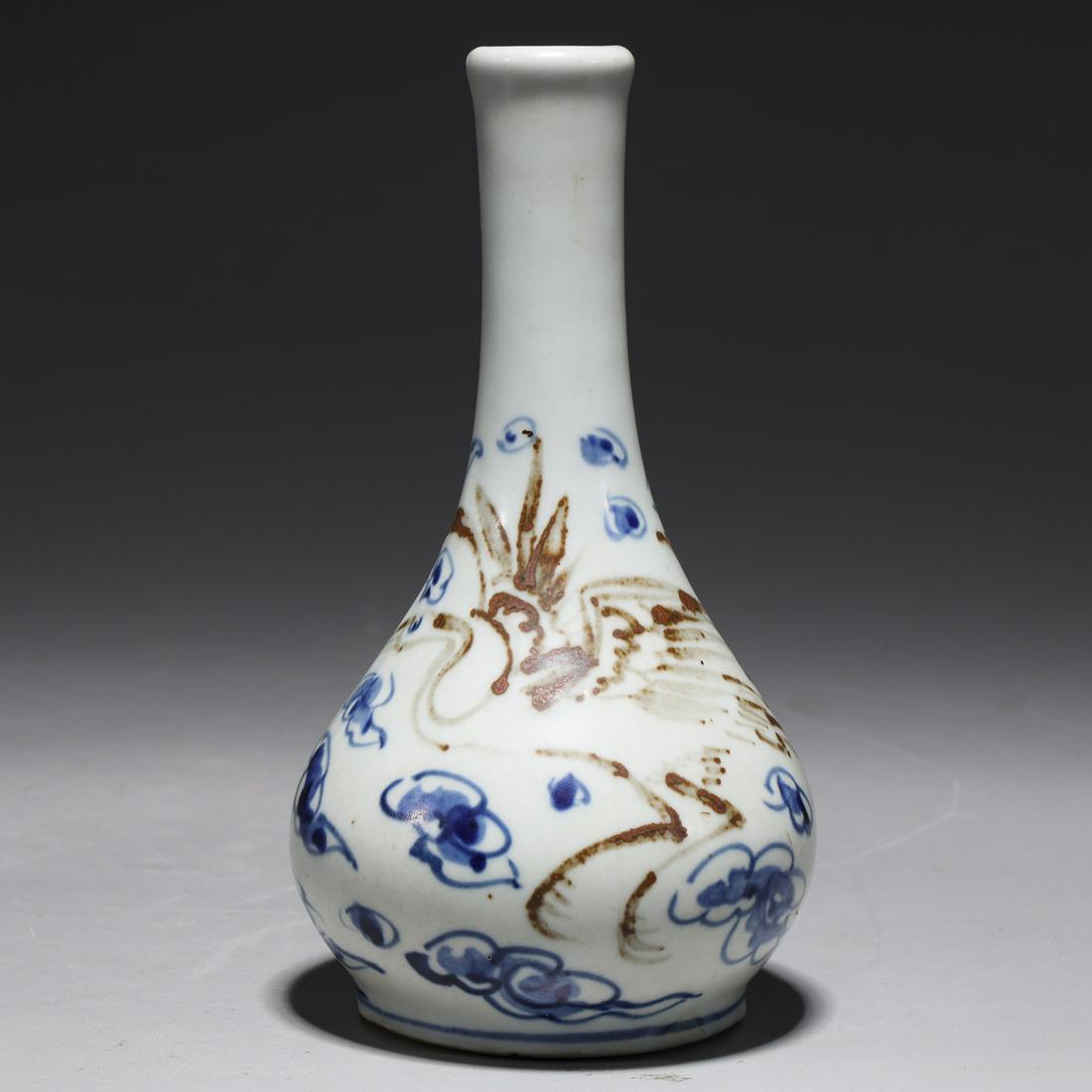 Korean Glazed Porcelain Bottle Vase (1 of 7)