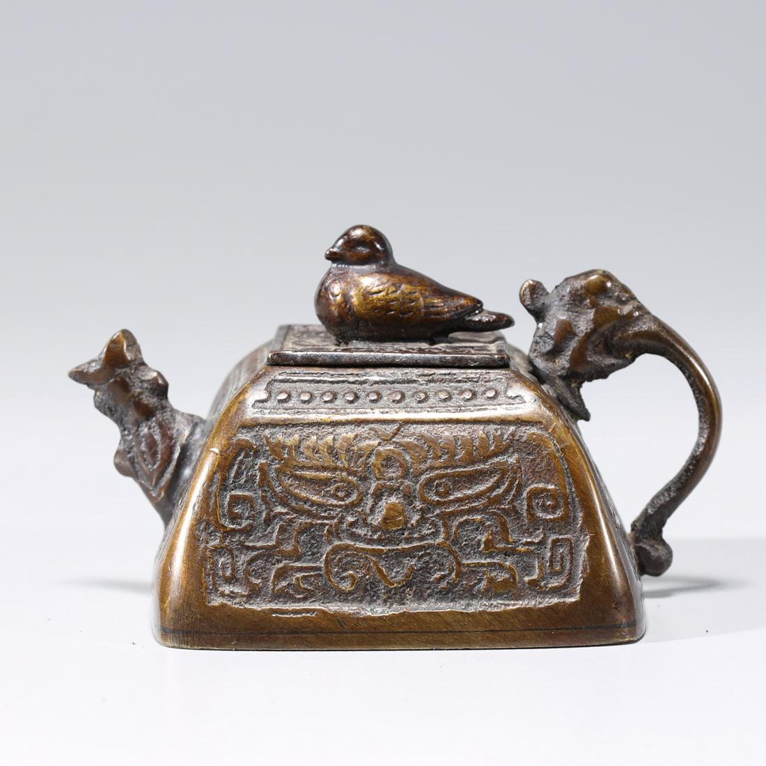 Old Korean Bronze Covered Water Dropper (1 of 7)