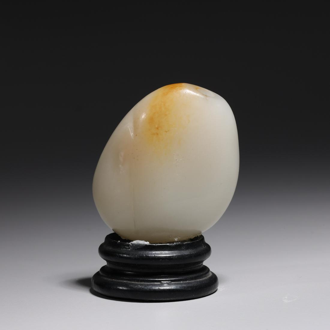 Antique Chinese Jade Pebble Form Snuff Bottle (1 of 5)