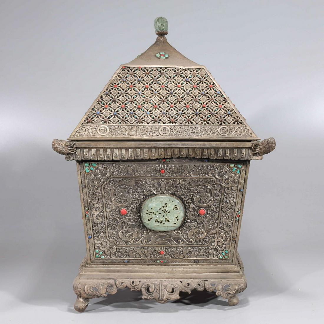 Large Bronze Chinese Censer (1 of 8)