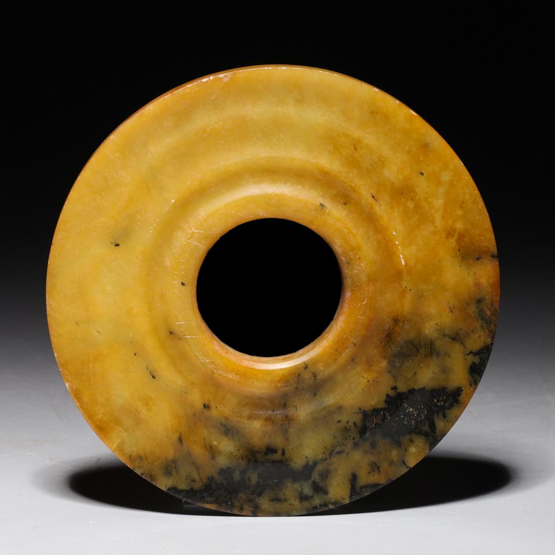 Chinese Archaistic Hardstone Bi (1 of 3)