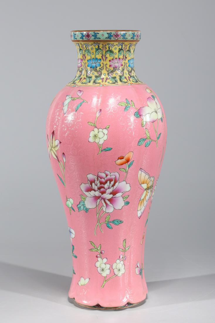 Chinese Famille Rose Enameled Porcelain Vase (1 of 8)