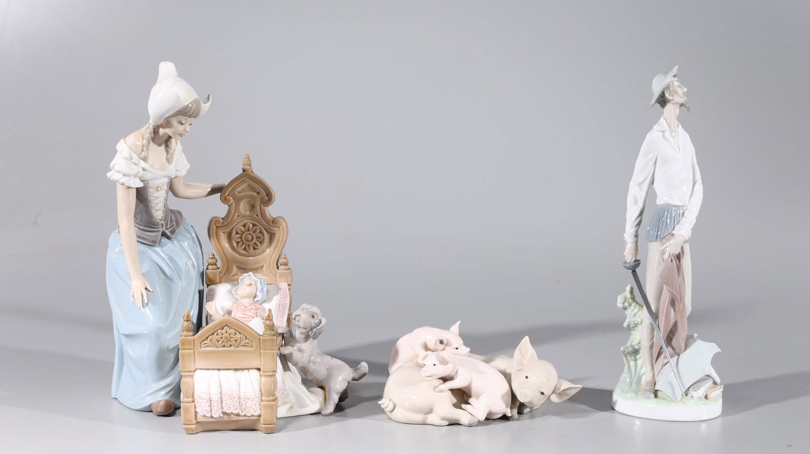 Group of Three Lladro Porcelain Figures (1 of 10)