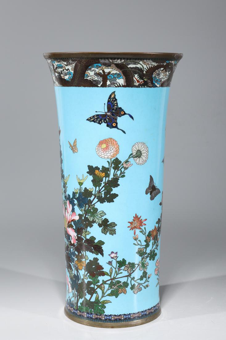 Antique Japanese Cloisonne Umbrella Stand (1 of 7)