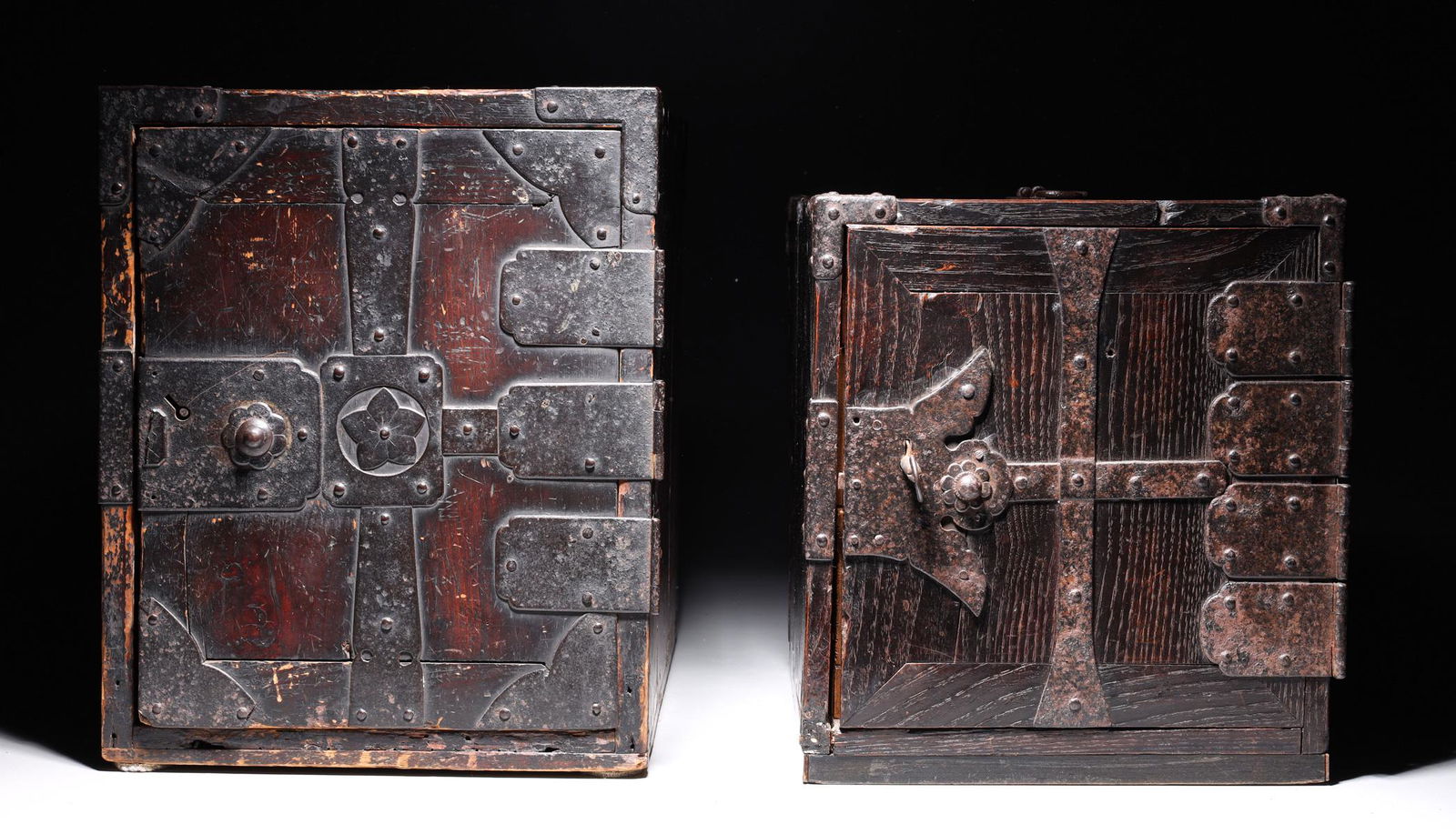 Two Antique Japanese Wooden Chests (1 of 10)