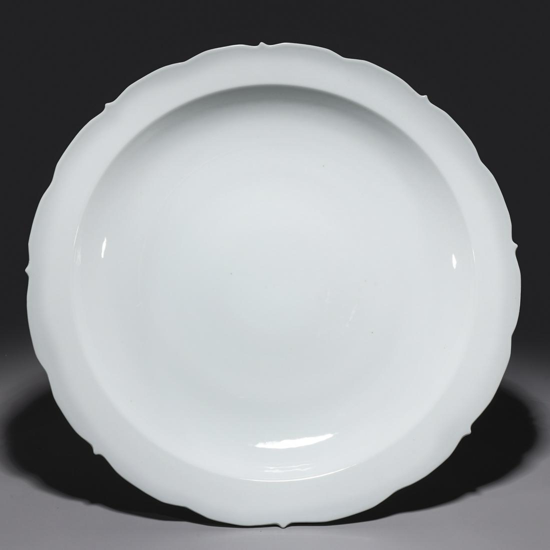 Large Chinese Blanc de Chine Porcelain Charger (1 of 4)