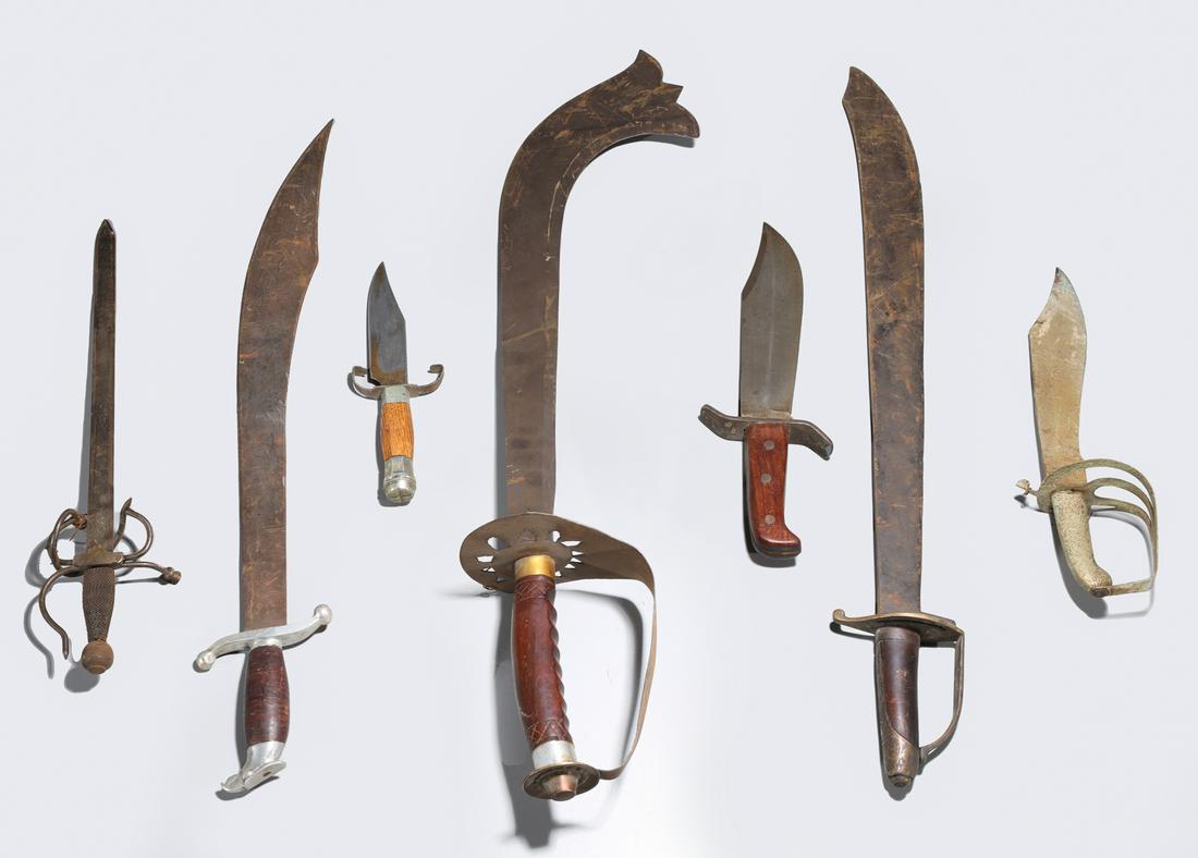 Group of Seven Assorted Swords & Daggers (1 of 8)