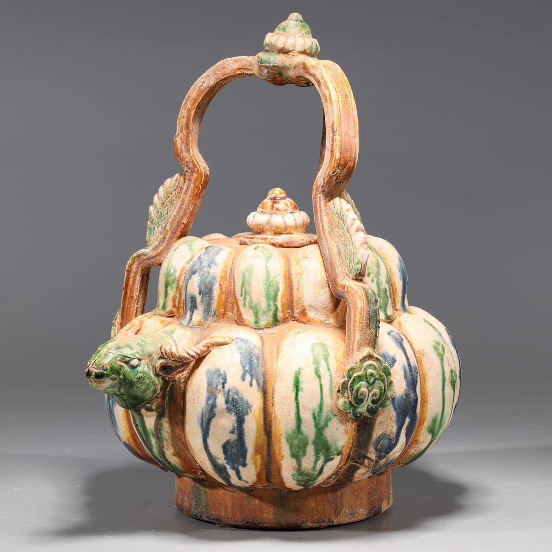Chinese Sancai Glazed Vessel (1 of 10)